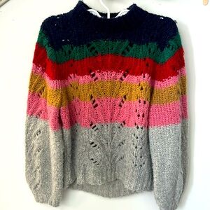 J.crew alpaca multicoloured sweater size M